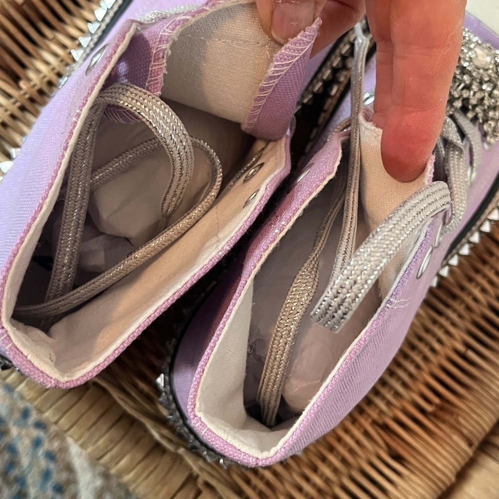 Free People x Nan-Ku Cruise Studded High Top Sneakers Size 9 NIB - Picture 15 of 16